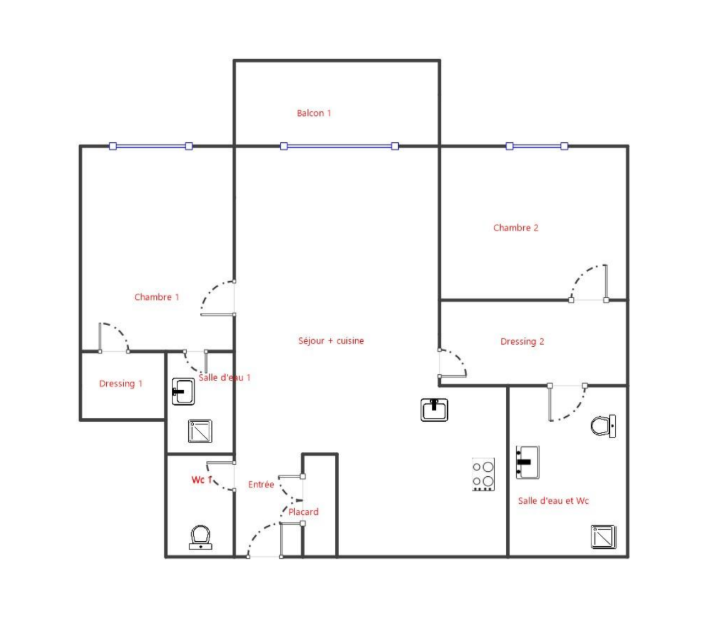 Appartement 3 pièces Terrasse, Garage sur le Port de Hyères