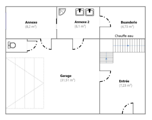 Villa en impasse avec dépendance et piscine