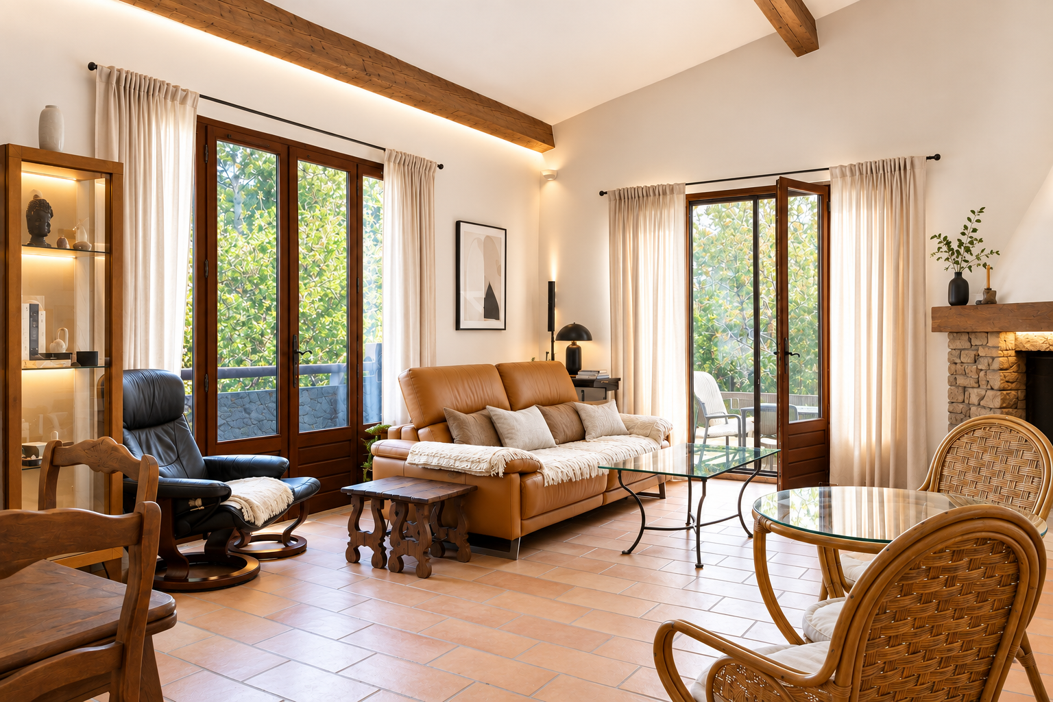 Villa avec terrain de 3000m2 et appartement indépendant