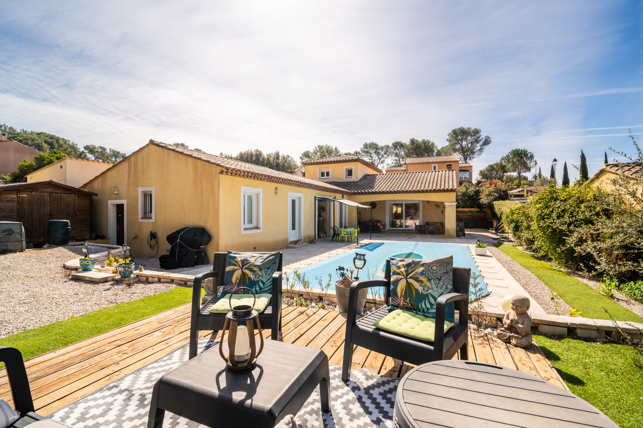 Villa avec dépendance, piscine et panorama